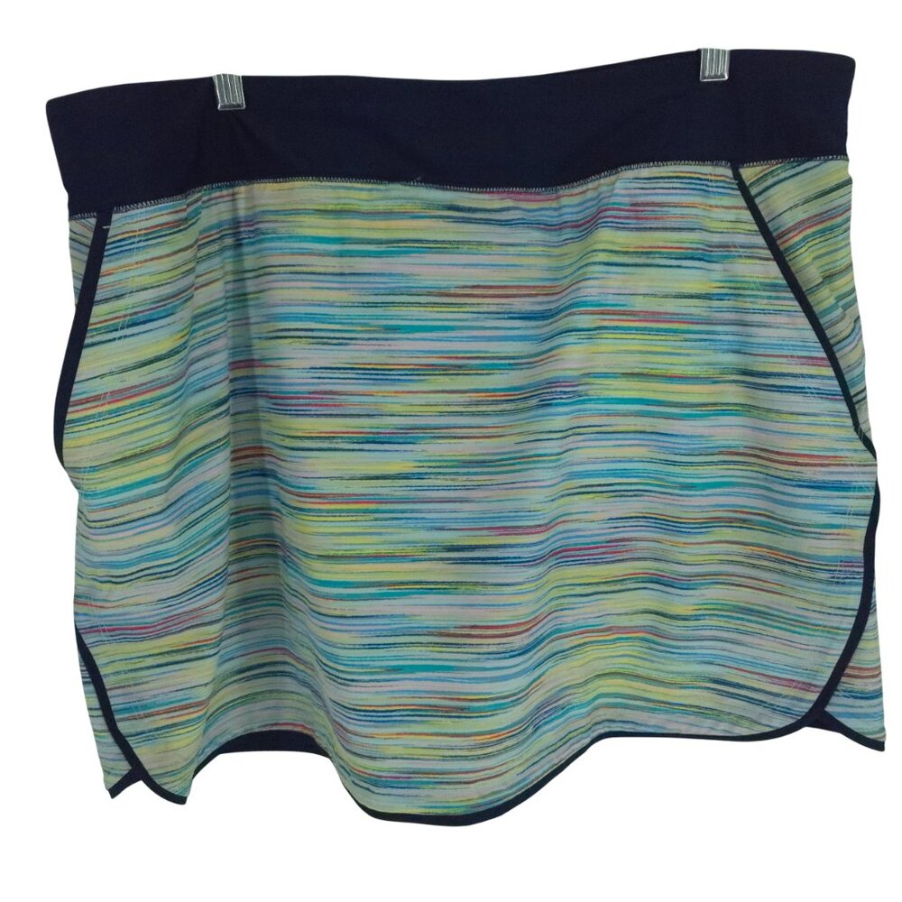 Lands' End Quick Dry Board Skort Swim Skirt Modest Beach Active Activewear 18